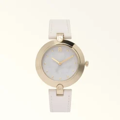 Furla Logo Links Orologio Con Cassa Tonda